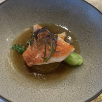 金目鯛の海藻蒸し
コンソメスープ仕立て