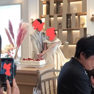 ケーキ入刀