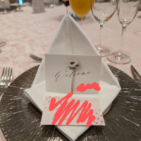 テーブルのコーディネートがおしゃれでした。
