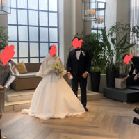 披露宴会場に隣接するテラス