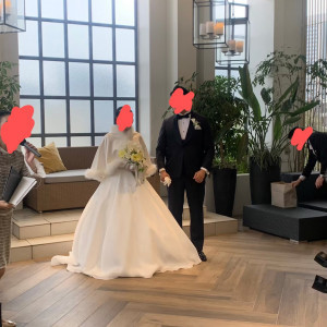 披露宴会場に隣接するテラス|695657さんの伊勢山ヒルズの写真(2489377)