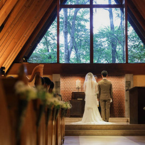 チャペル内観|695715さんの星野リゾート 軽井沢ホテルブレストンコートの写真(2512130)