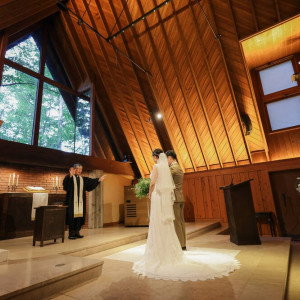 誓いの言葉|695715さんの星野リゾート 軽井沢ホテルブレストンコートの写真(2512137)