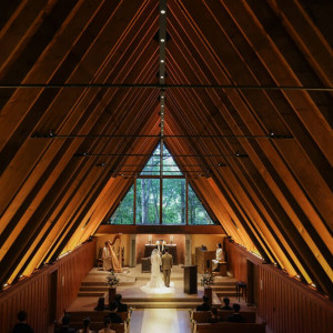 挙式雰囲気|695715さんの星野リゾート 軽井沢ホテルブレストンコートの写真(2512166)