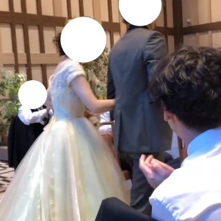 木のぬくもりがある披露宴会場