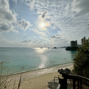 プライベートビーチ(小)|695748さんのアイネス ヴィラノッツェ 沖縄（クチュールナオコ ウエディング）の写真(2080138)