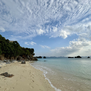 プライベートビーチ(小)|695748さんのアイネス ヴィラノッツェ 沖縄（クチュールナオコ ウエディング）の写真(2080136)