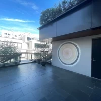 披露宴会場のベランダ