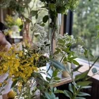 初夏らしく爽やかな装花