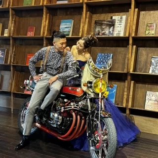 バイク好きなのでバイクと一緒に