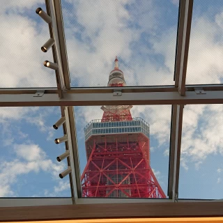 挙式会場から見える東京タワー