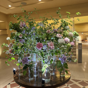 ブレストンコートの玄関のお花がすてきでした。|696114さんの軽井沢高原教会の写真(2142195)