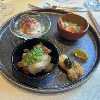 前菜盛り合わせ、どれも絶品でした