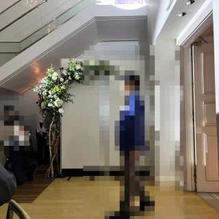 披露宴会場、入場