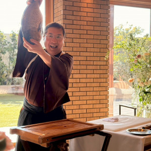 料理長の鯛捌きショー|696251さんのAMANDAN TERRACE ~アマンダンテラス~の写真(2636080)