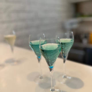 ウェルカムパーティーはおしゃれな飲み物がありました！