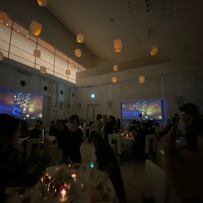 ランタン打ち上げ