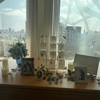 バンケット棟の披露宴会場のウェルカムスペース