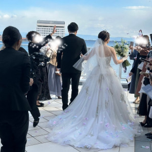 フラワーシャワー|696677さんのノートルダム神戸/FIVESTAR WEDDINGの写真(2088382)