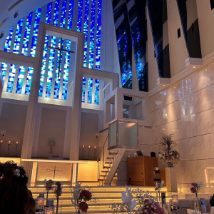 大聖堂のステンドグラス|696677さんのノートルダム神戸の写真(2088369)