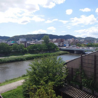 目の前に広がる鴨川