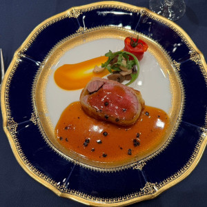 メインのお肉は柔らかく上品な味でした。|696752さんの名古屋観光ホテルの写真(2089033)