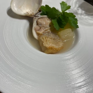 蛤と冬瓜料理