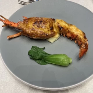 試食でいただいたオマール海老　これが一番美味しかったです。