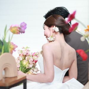 ドレス、ヘアアクセサリー|696945さんのインスタイルウェディング京都 (InStyle wedding KYOTO)の写真(2090628)