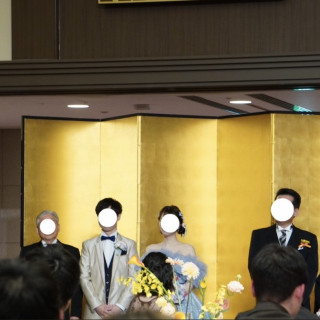 披露宴会場後方
