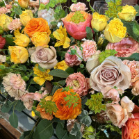 新郎新婦の机の花