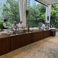 ガーデンでのビュッフェ