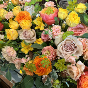 新郎新婦の机の花|697018さんのGRAND FESTA HAKATAの写真(2413603)