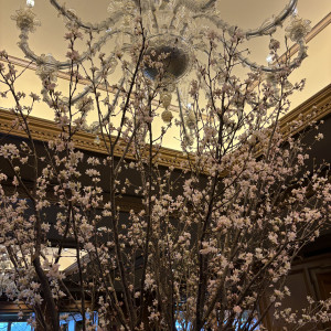 ロビーの桜|697347さんのホテル椿山荘東京の写真(2093690)