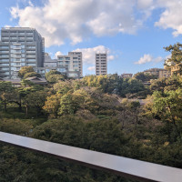 披露宴会場から見える日本庭園