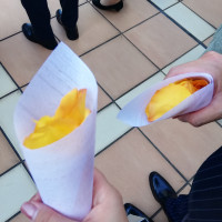 フラワーシャワーは生花でした