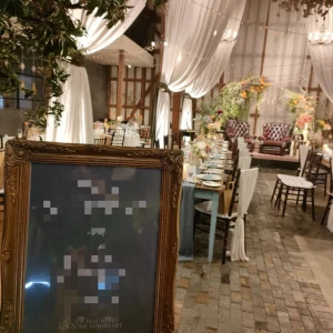 オープンスペースを利用した披露宴会場でした|697490さんのKITAHAMA W(キタハマダブリュー)の写真(2104056)