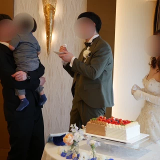 新郎甥っ子へサンクスバイト