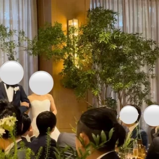 披露宴会場です