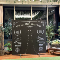 会場外ガーデンの装飾