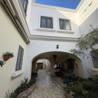 披露宴会場までの道