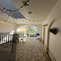 披露宴会場までの道