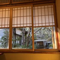 窓を開けるとお庭が