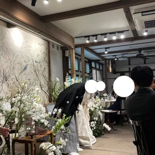 披露宴での一枚。