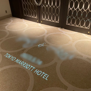 プロジェクターによる床への投影演出|697691さんの東京マリオットホテルの写真(2097913)