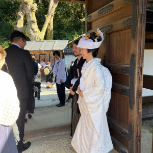 挙式後お見送り|697693さんの上賀茂神社の写真(2291210)