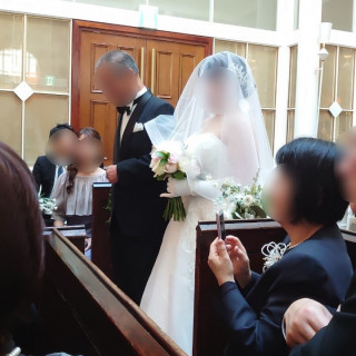 新婦、新婦父入場