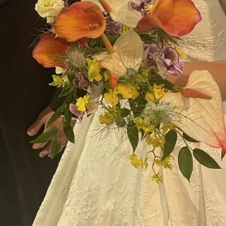 暖かみのあるブーケ