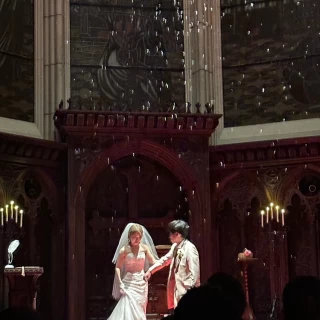 雪を降らす演出