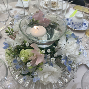 テーブルキャンドル|698132さんのアルカンシエル luxe mariage 名古屋（アルカンシエルグループ）の写真(2101549)